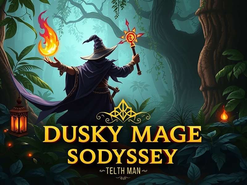 Dusky Mage S Odsey gameplay showing spellcasting in a jungle environment